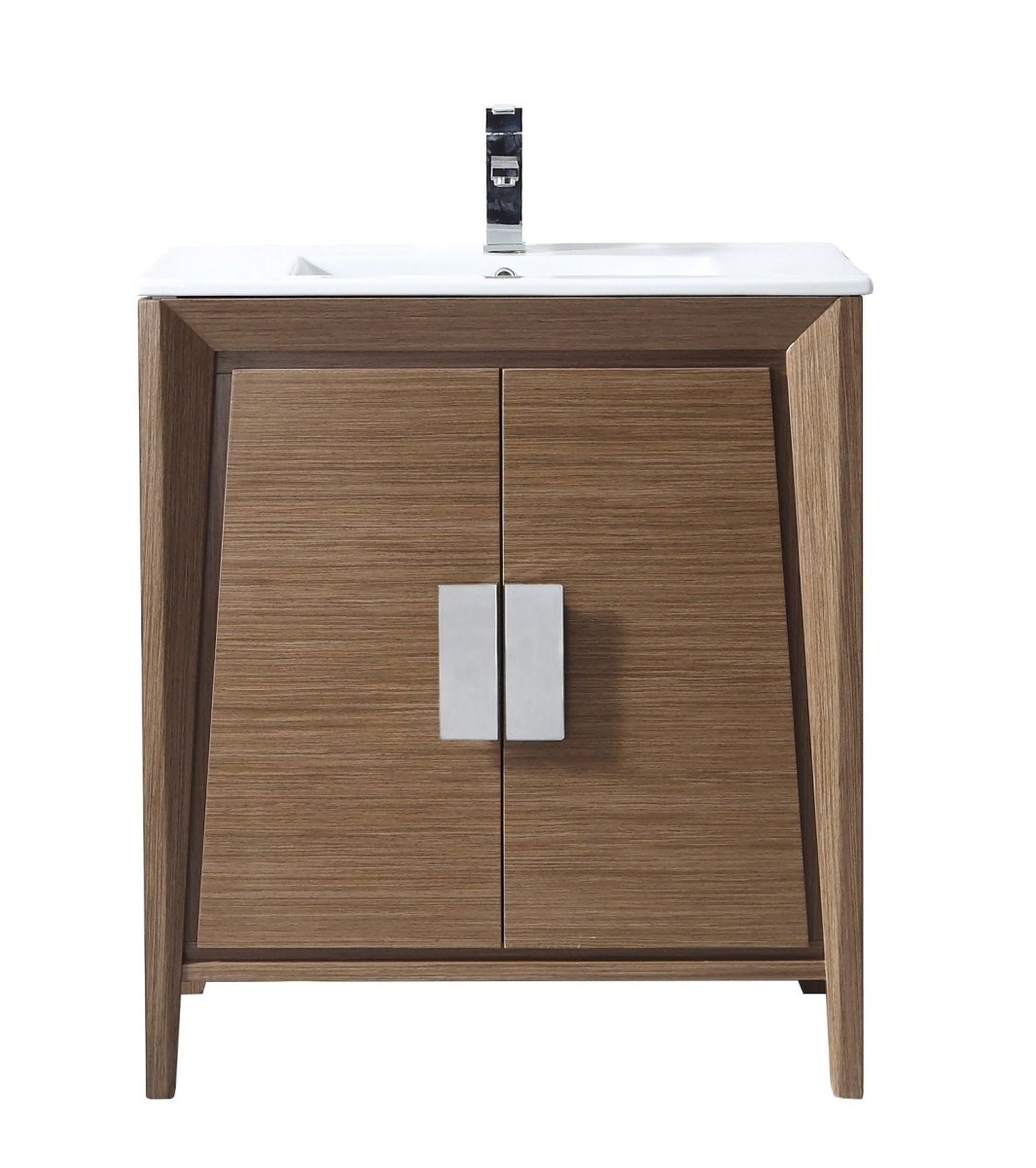 30" Tennant Brand Larvotto Light Wheat Contemporary Bathroom Vanity CL - 22WV30 - ZI - Bentoncollections