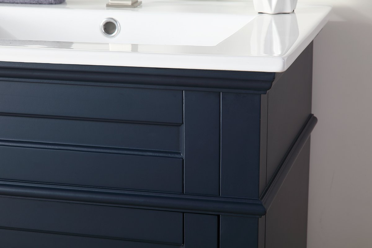 24" Tennant Brand Felix Modern Navy Blue Sink Bathroom Vanity 1810-Z24NB - Bentoncollections