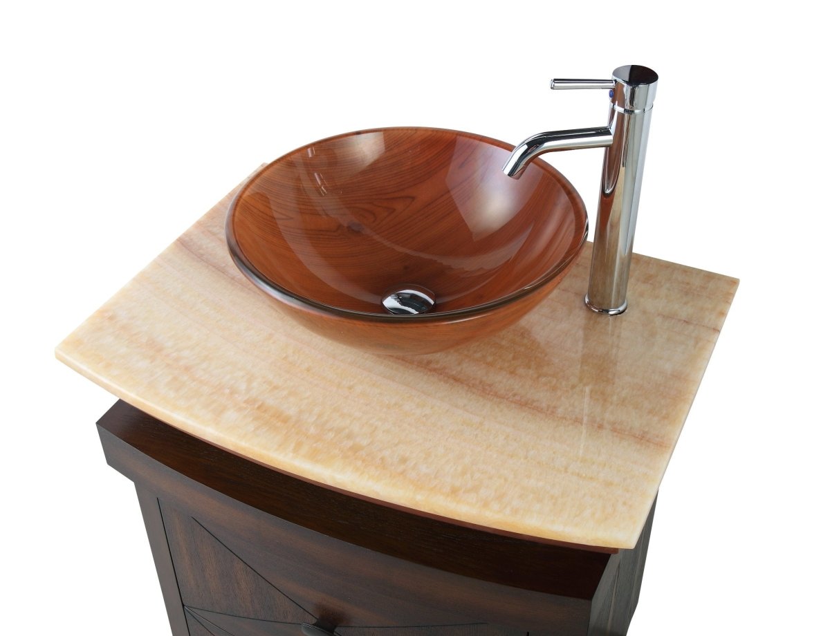 28" Benton Collection Onyx counter top Verdana Vessel Sink Bathroom Vanity SW029 - Bentoncollections