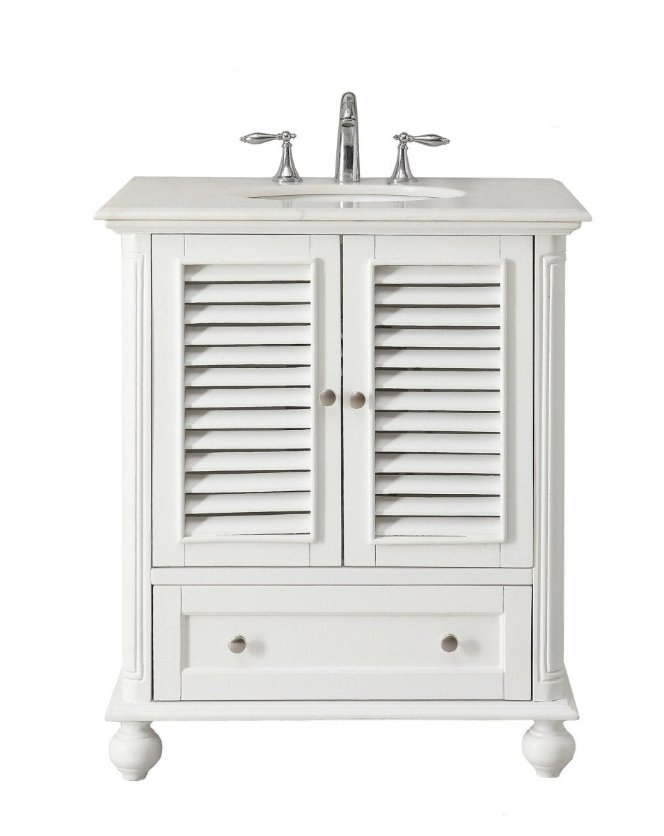 30" Keysville Bathroom Sink Vanity - Benton Collection Model GD-1087W - Bentoncollections