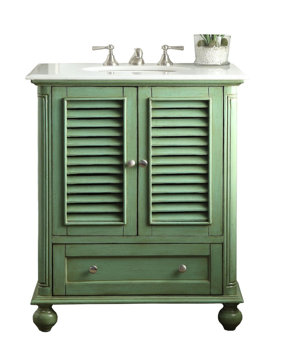 30" Keysville Bathroom Sink Vanity - Benton Collection Model HF-1087G - Bentoncollections