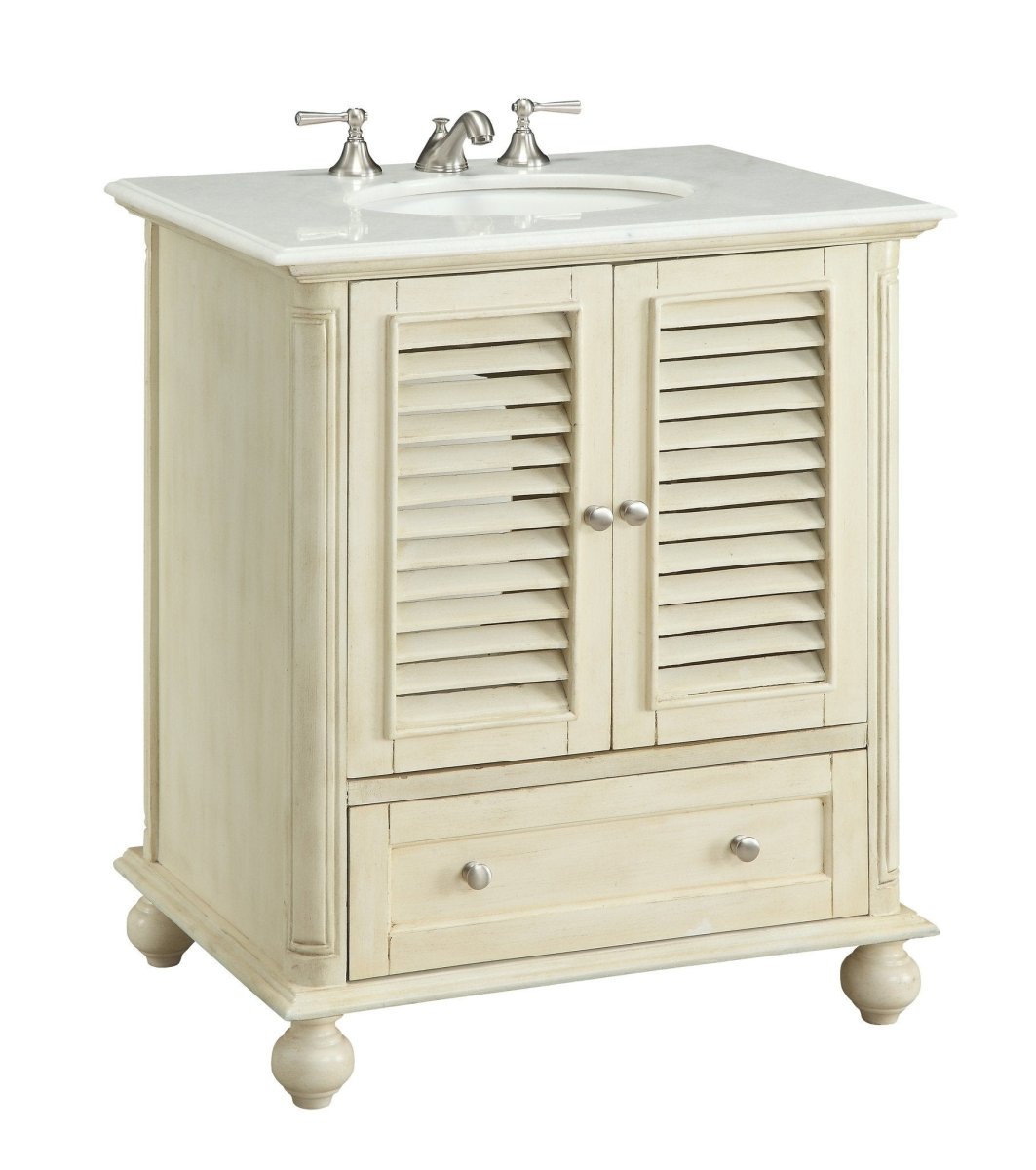 30" Keysville Bathroom Sink Vanity - Benton Collection Model HF-1087P - Bentoncollections