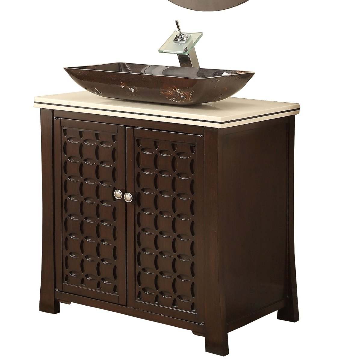 30" Modern Style Vessel Sink Giovanni Bathroom Sink Vanity model # HF339 - Bentoncollections