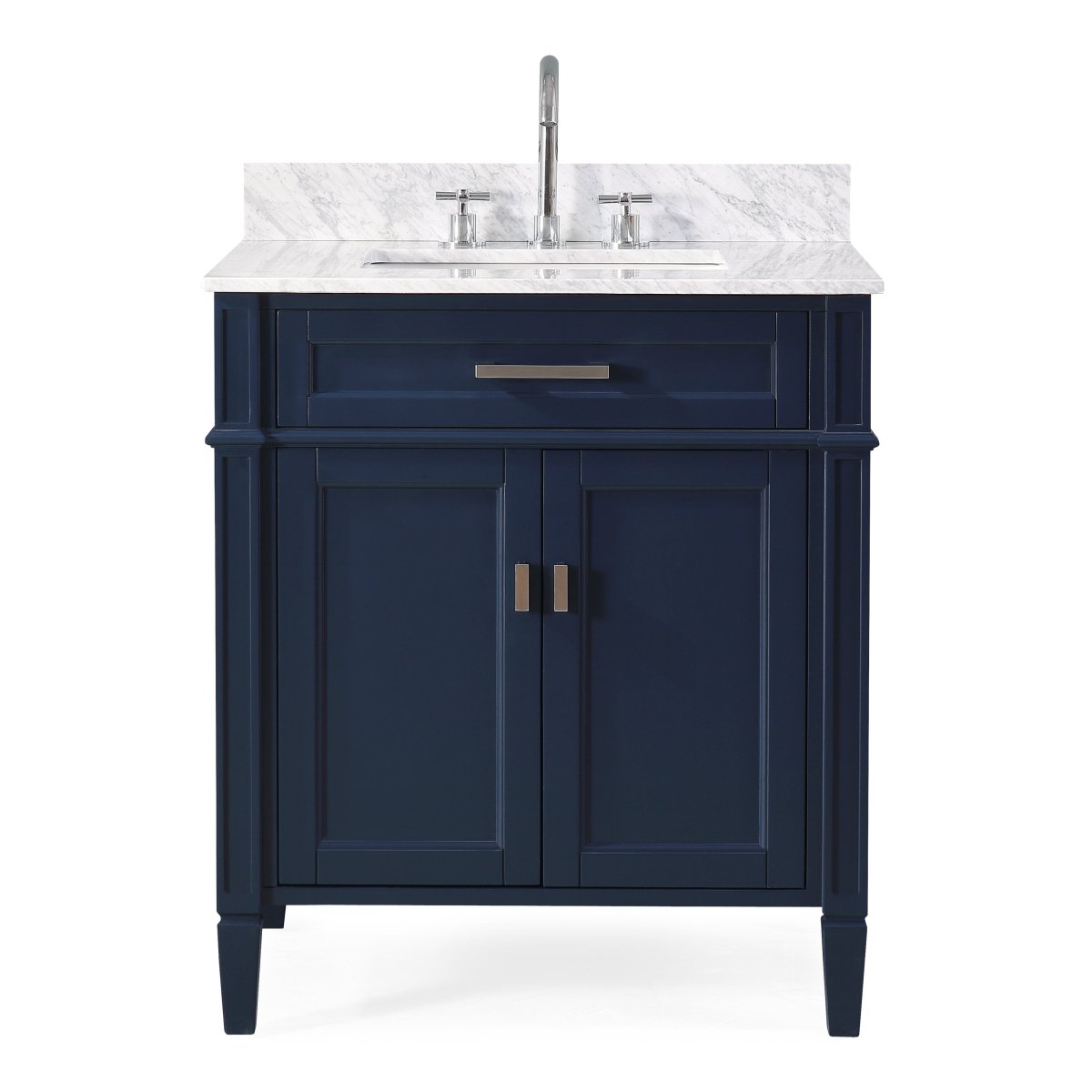 30" Tennant Brand Durand Navy Blue Bathroom Sink Vanity ZK-1808-V30NB - Bentoncollections