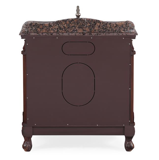 32" Benton Collection Baltic Brown Granite Fiesta Bathroom Sink Vanity CF-2873SB-TK - Bentoncollections