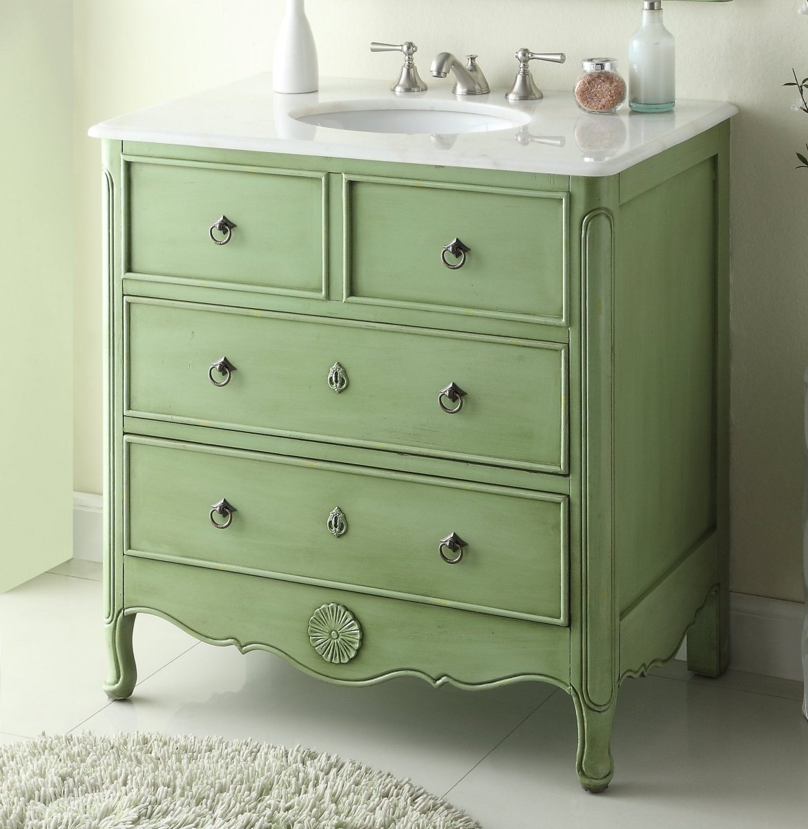 34" Daleville Bathroom Sink Vanity - Benton Collection HF-081G - Bentoncollections