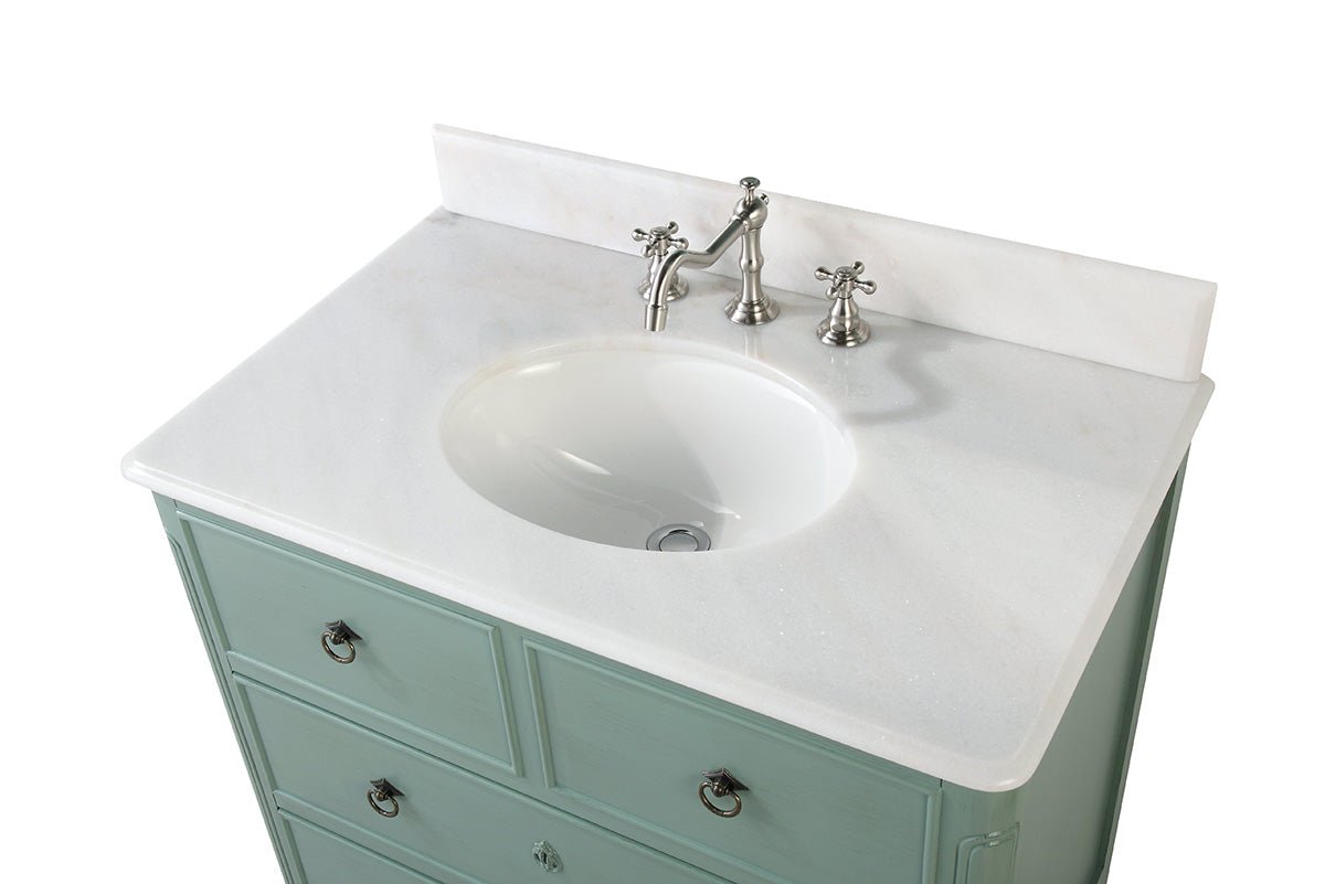 34" Daleville Bathroom Sink Vanity - Benton Collection HF-081Y - Bentoncollections