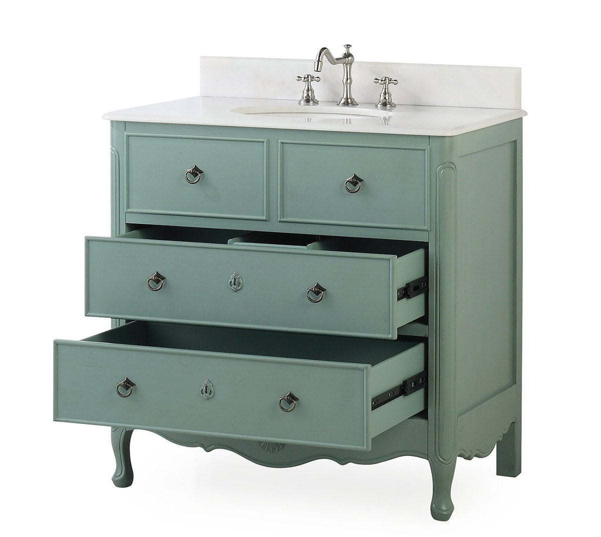 34" Daleville Bathroom Sink Vanity - Benton Collection HF-081Y - Bentoncollections