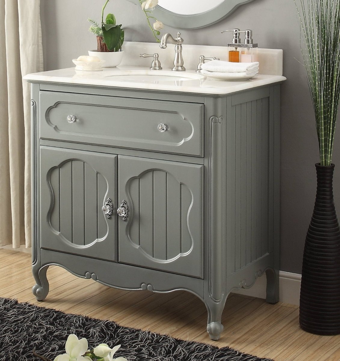 34” Knoxville Bathroom Sink Vanity - Benton Collection Model GD-1533CK - Bentoncollections