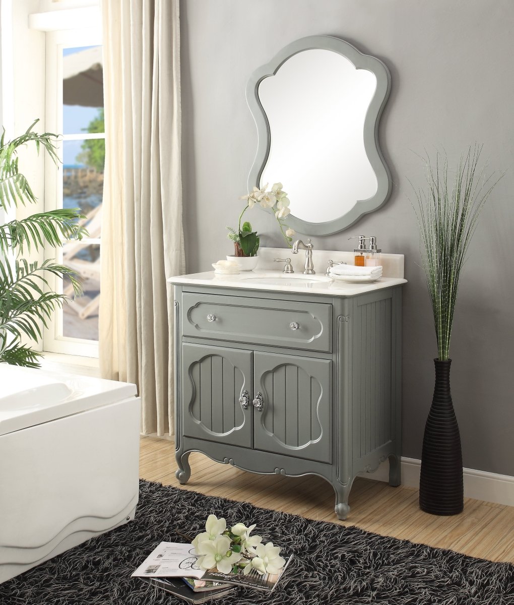 34” Knoxville Bathroom Sink Vanity - Benton Collection Model GD-1533CK - Bentoncollections