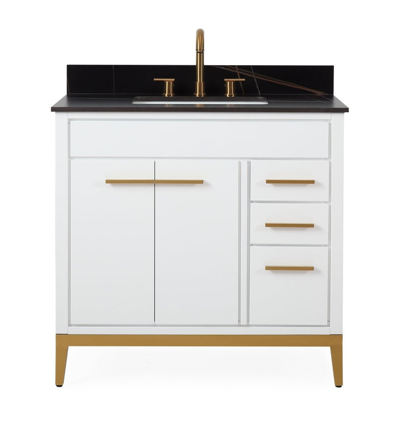 36 Tennant Brand Modern Style White Beatrice Single Sink