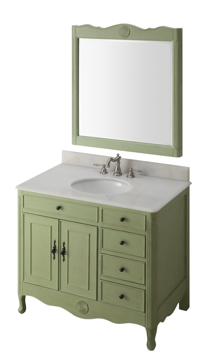 38" Daleville Bathroom Sink Vanity - Benton Collection HF-837G - Bentoncollections