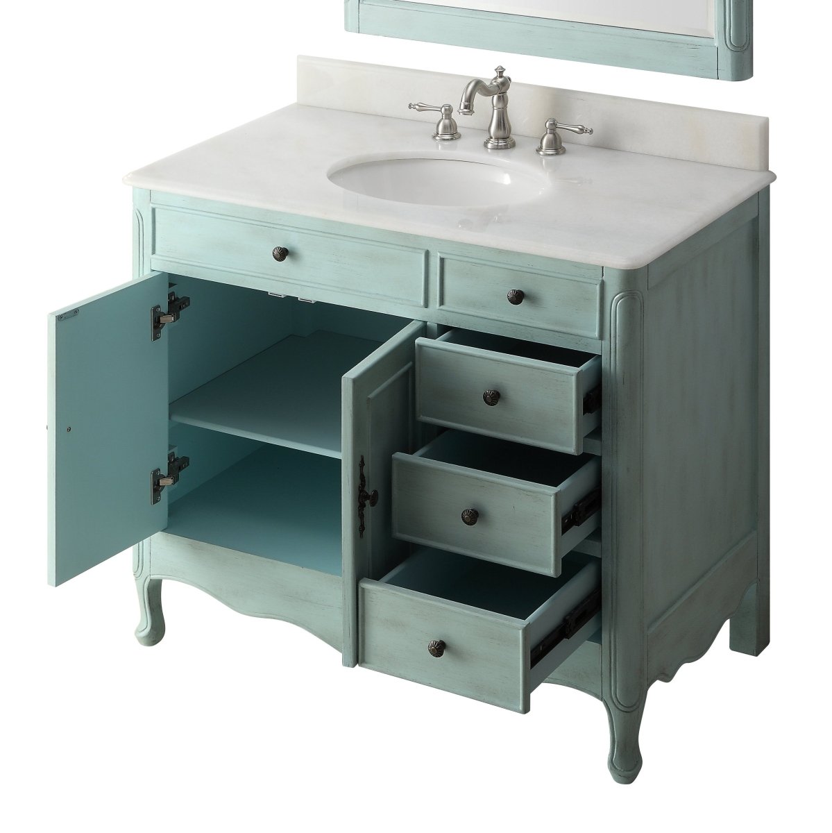 38" Daleville Bathroom Sink Vanity - Benton Collection HF-837LB - Bentoncollections