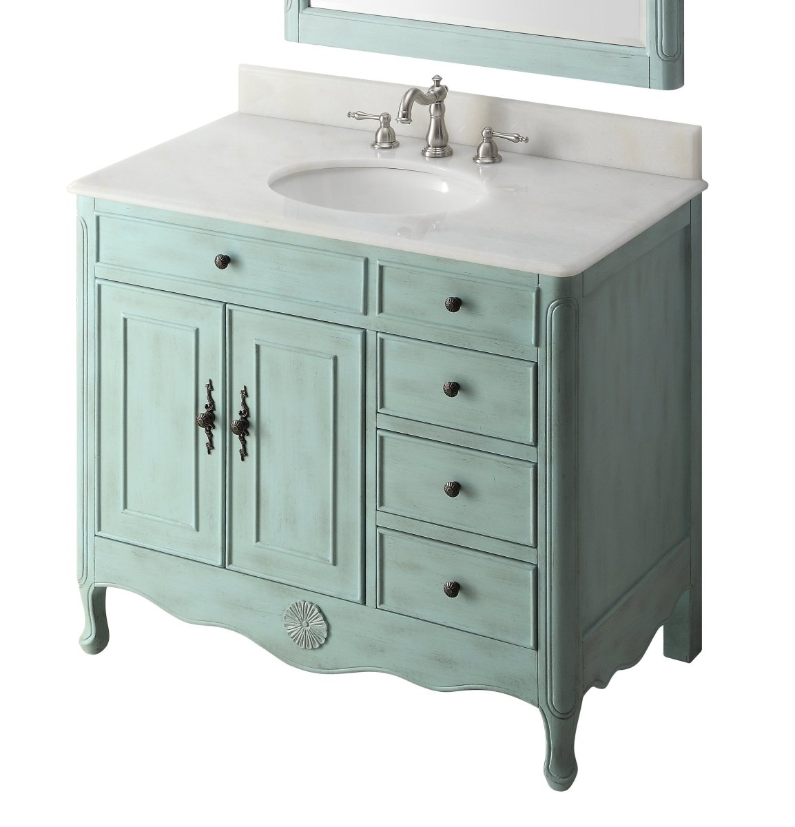 38" Daleville Bathroom Sink Vanity - Benton Collection HF-837LB - Bentoncollections