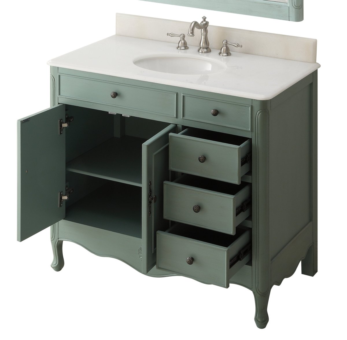 38" Daleville Bathroom Sink Vanity - Benton Collection HF-837Y - Bentoncollections