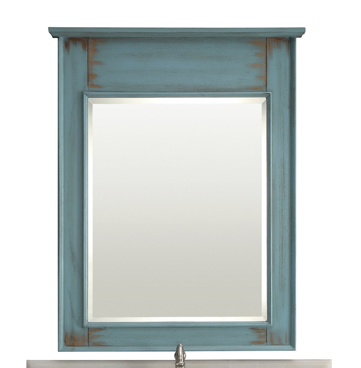 42" Abbeville Distressed Blue Bathroom Sink Vanity CF-78888BU - Bentoncollections