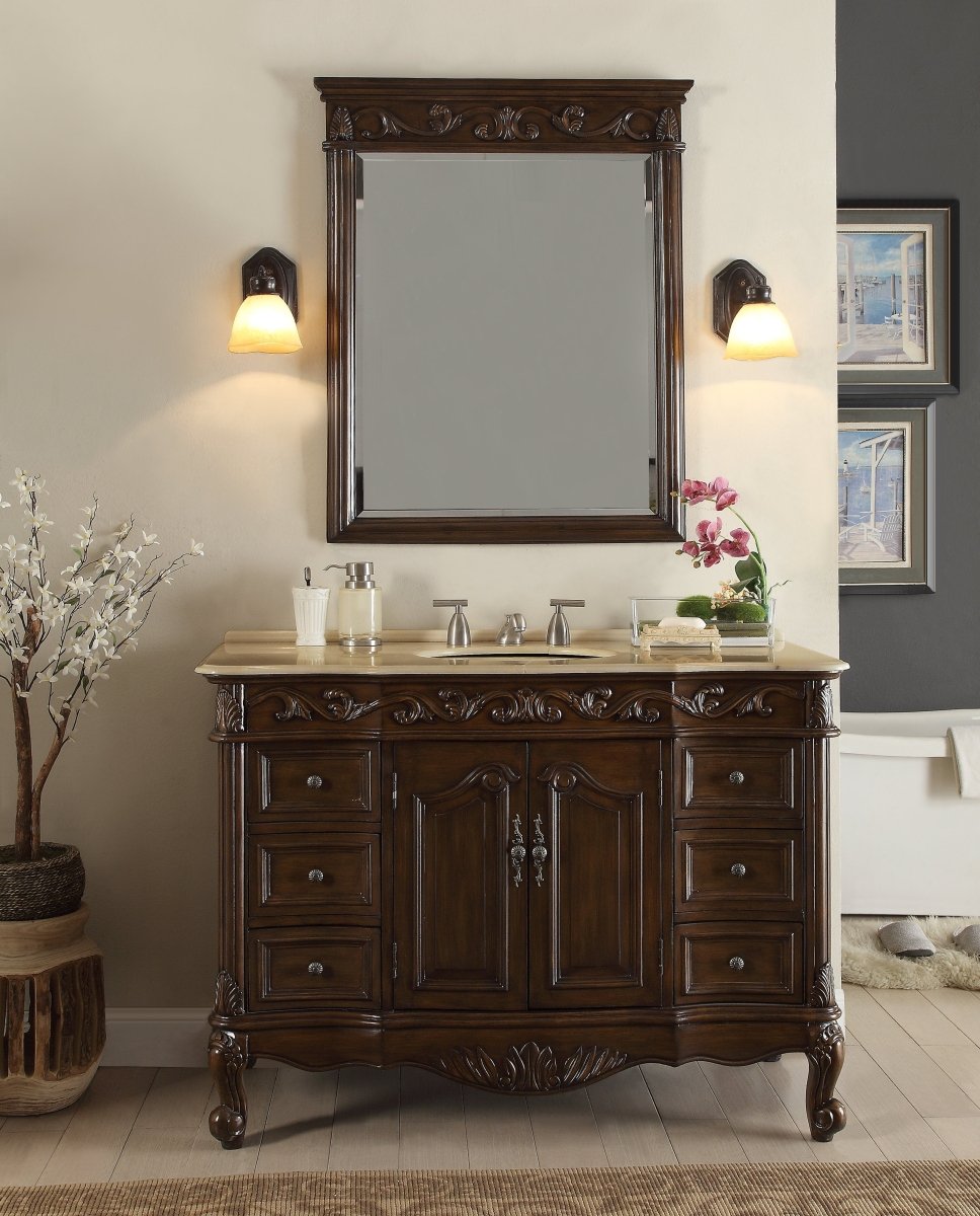 42" Beckham Bathroom Sink Vanity - Benton Collection Model # SW-3882M-TK-42 - Bentoncollections