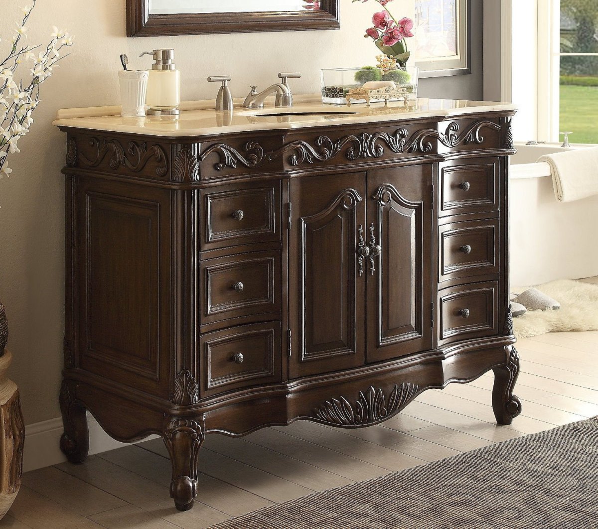 42" Beckham Bathroom Sink Vanity - Benton Collection Model # SW-3882M-TK-42 - Bentoncollections