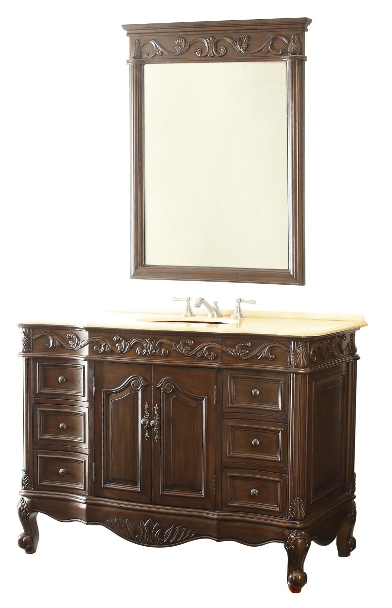 42" Beckham Bathroom Sink Vanity - Benton Collection Model # SW-3882M-TK-42 - Bentoncollections