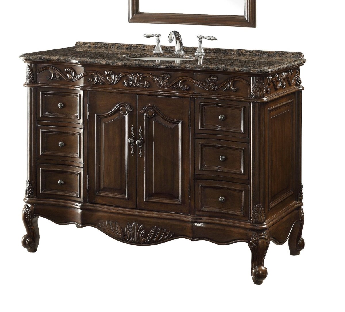 42" Beckham Bathroom Sink Vanity - Benton Collection SW-3882SB-TK-42 - Bentoncollections