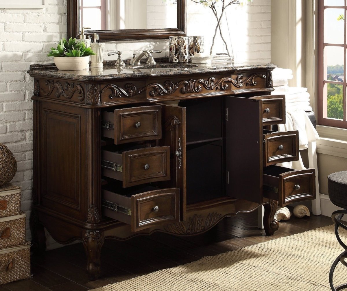 42" Beckham Bathroom Sink Vanity - Benton Collection SW-3882SB-TK-42 - Bentoncollections