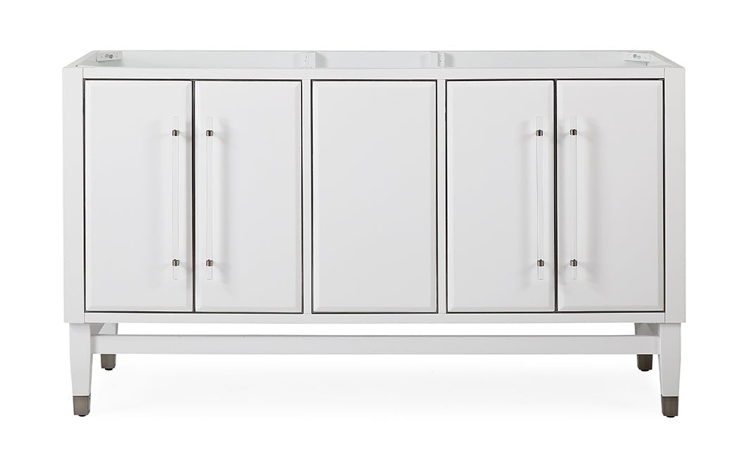 60" Tennant Brand Bertone Double Sink Bathroom Vanity - Model # Q164WT-D60GT - Bentoncollections